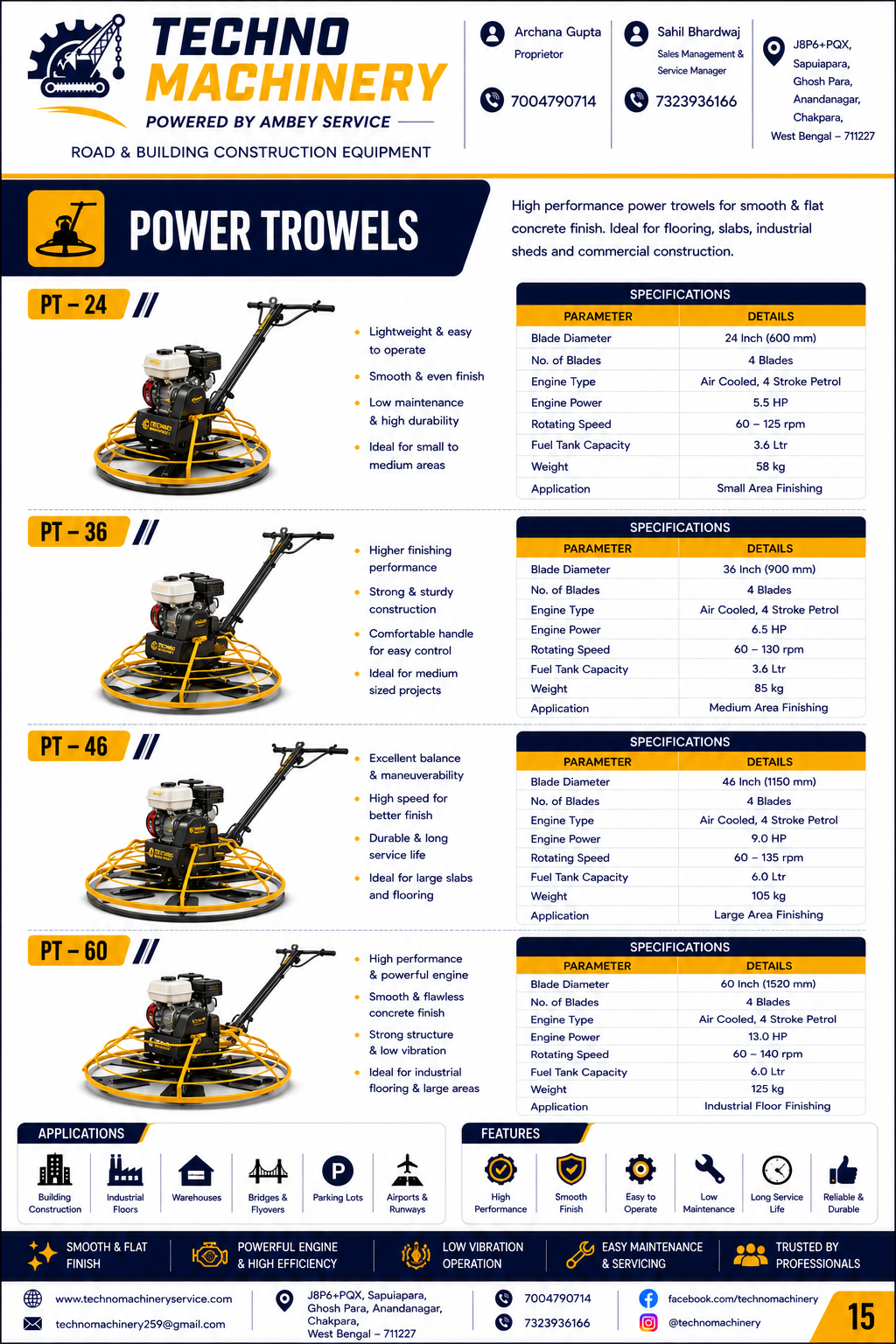 Power Trowel PT-36