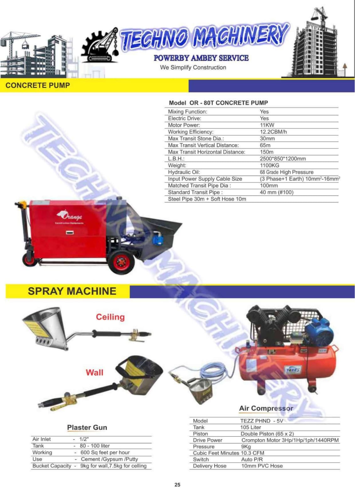 Electric Concrete Pump OR-80T