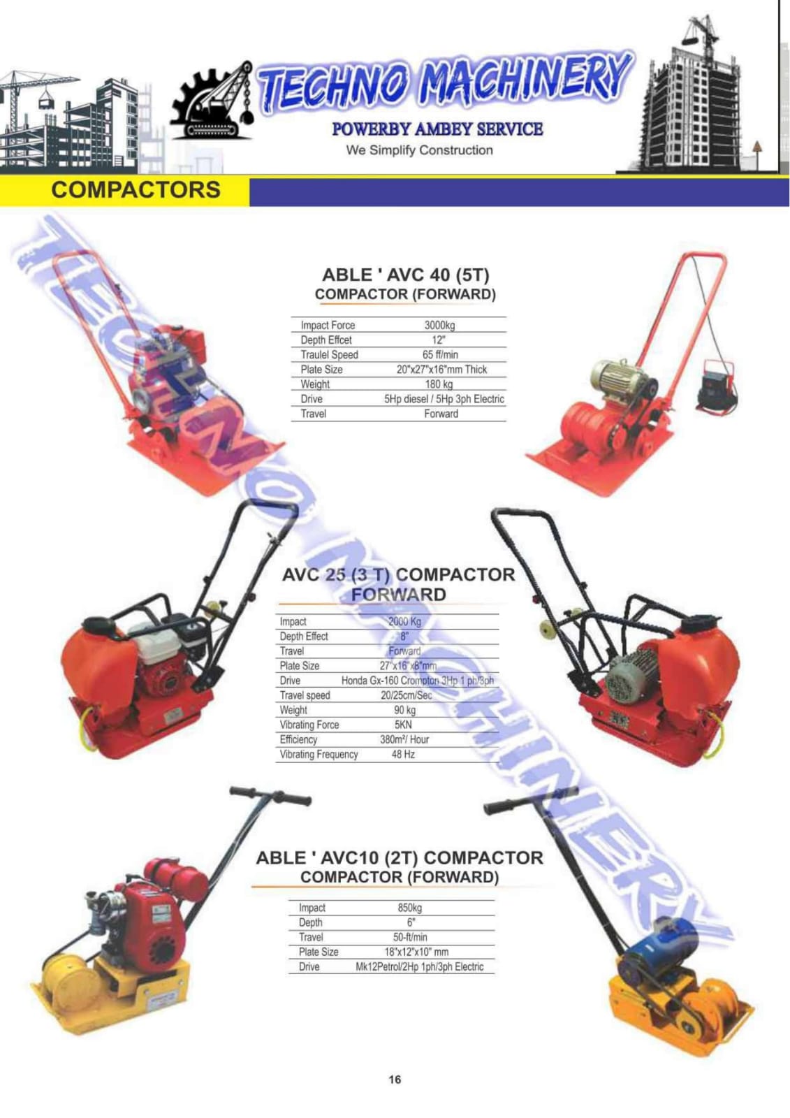 Forward Plate Compactor TPC-60