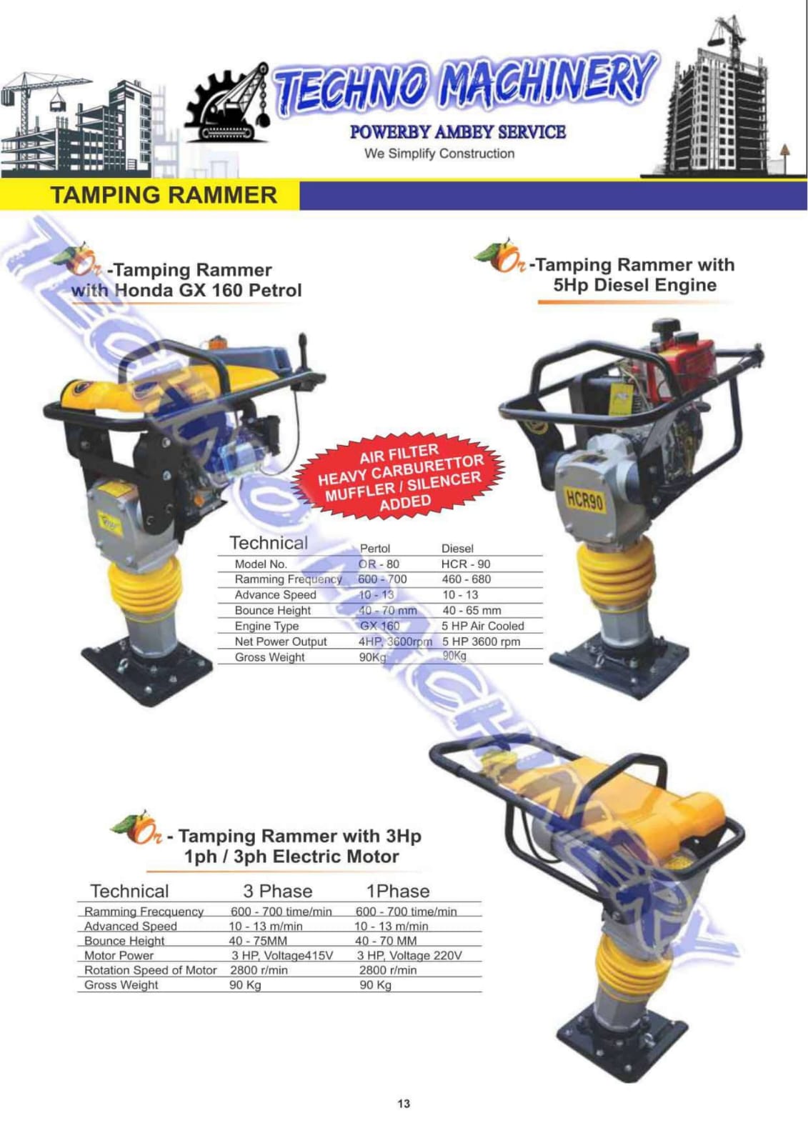 Tamping Rammer TR-60